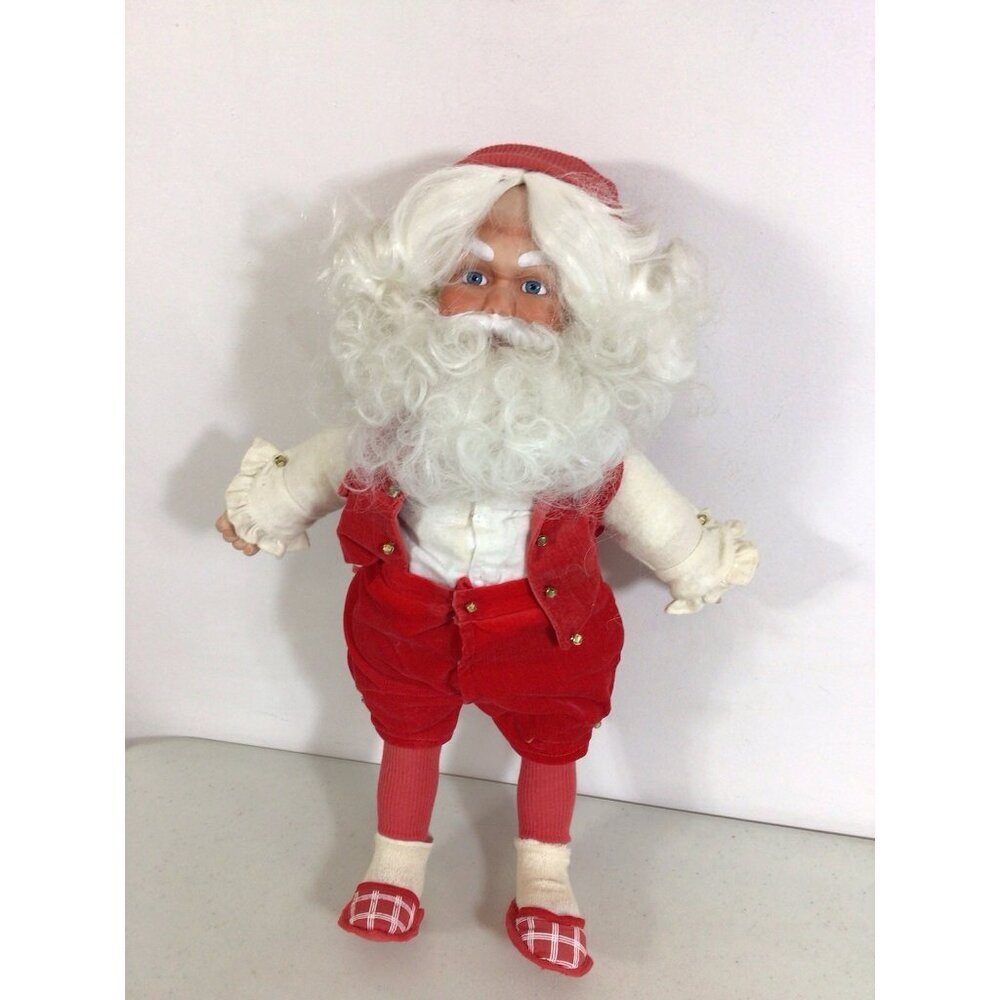 Danbury Mint Porcelain Santa Claus at his Workbench Doll 20" Figurine Figure